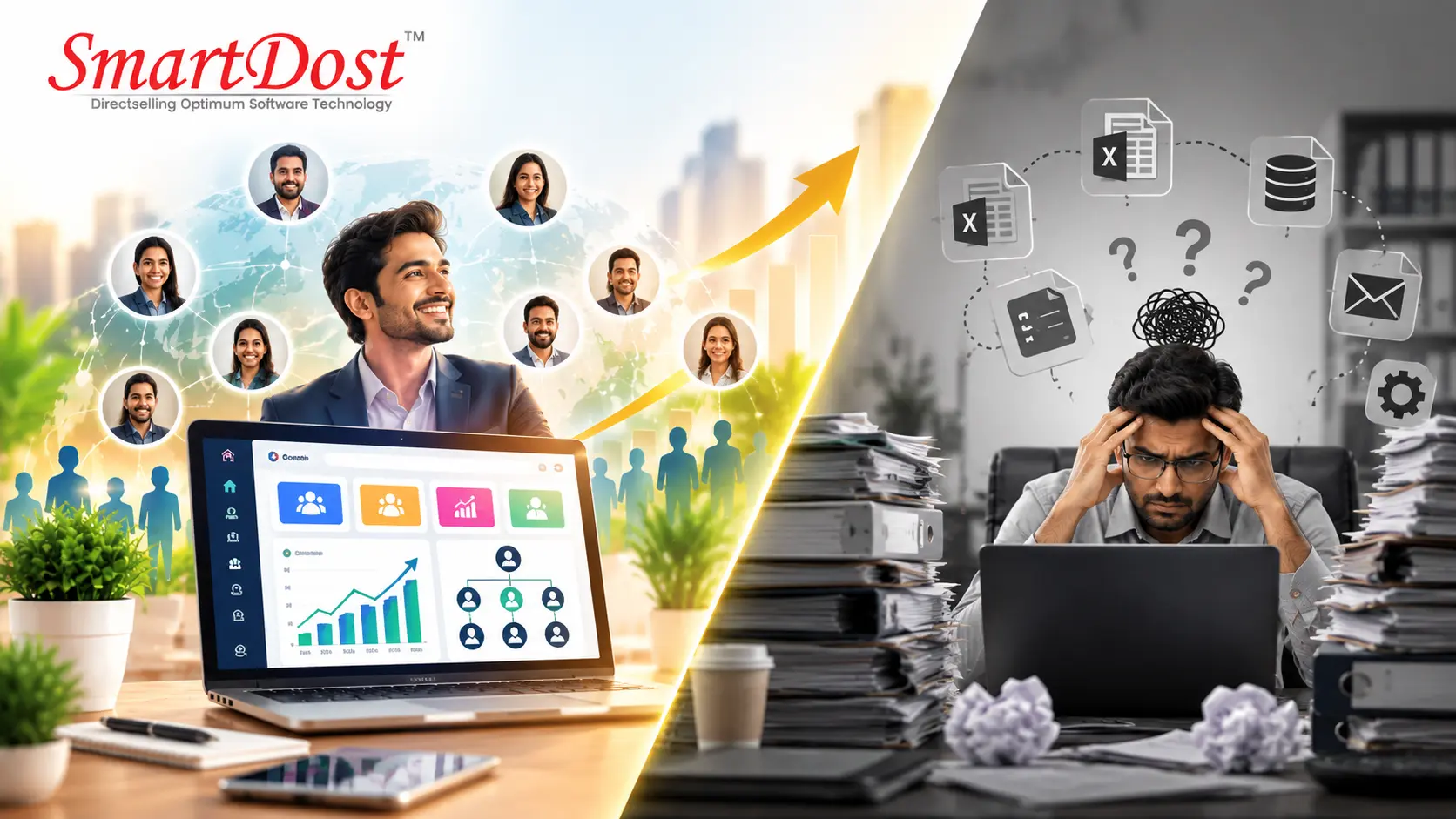 SmartDOST Direct Selling (MLM) Software vs Traditional Software: Key Differences | SmartDost